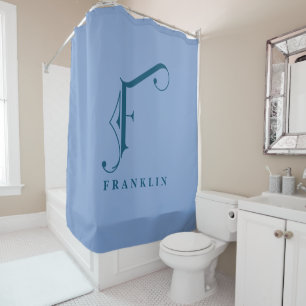 Sophisicated Grey with Elegant Monogram F Custom