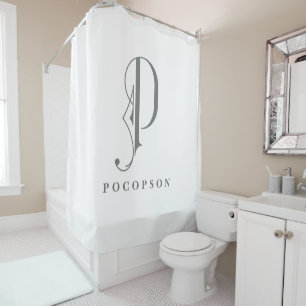 Sophisicated Grey with Elegant Monogram P Custom