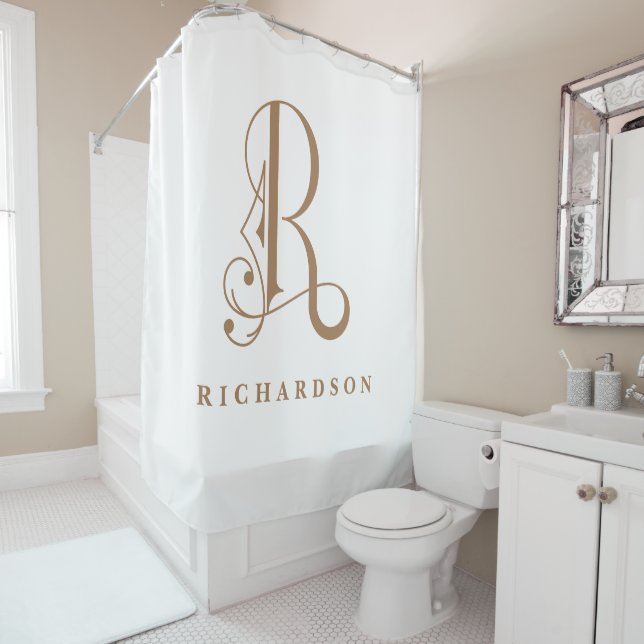 Sophisicated Grey with Elegant Monogram R Custom (In Situ)