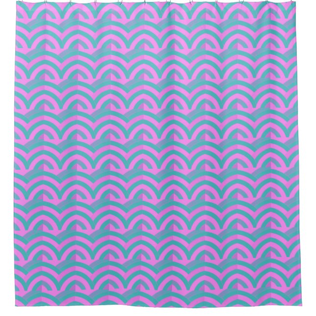 sophisticat modern pink/turquoise chevrons pattern (Front)