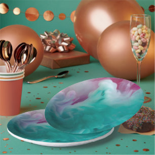 Sophisticated 9" Round Paper Plates for Upscale