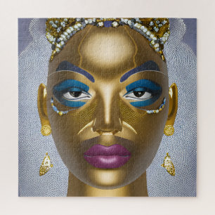 Sophisticated African Beauty: Black History Month  Jigsaw Puzzle