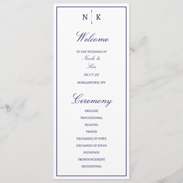 Sophisticated and Classic Program (Front)