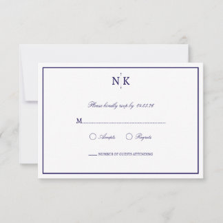 Sophisticated and Classic RSVP Card
