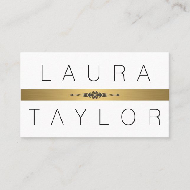 Sophisticated and Lux Business Card (Front)