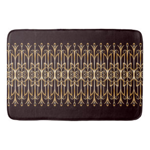 Sophisticated Art Deco Bath Mat Theme