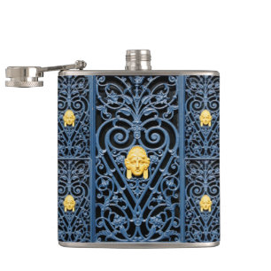 Sophisticated Art Deco Wrought Iron Flask 3