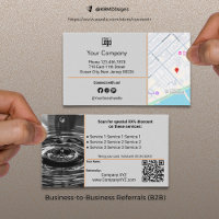 Sophisticated B2B Services QR Code Grey
