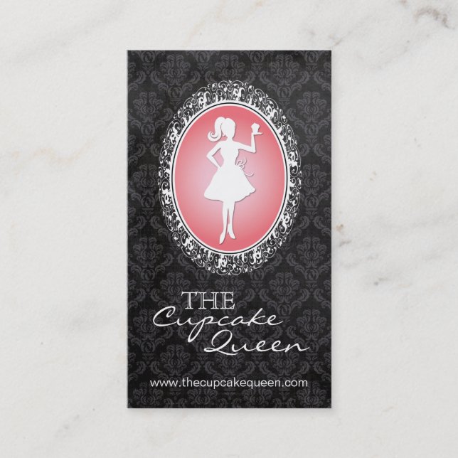 Sophisticated Bakery & Cupcake Business Card (Front)