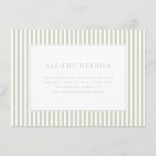 Sophisticated Beige Stripes Enclosure Card