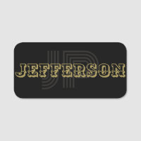 Sophisticated Black & Gold Unique Font Combination