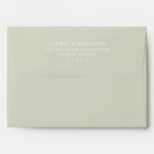 Sophisticated Black Minimalist Typographic Envelope