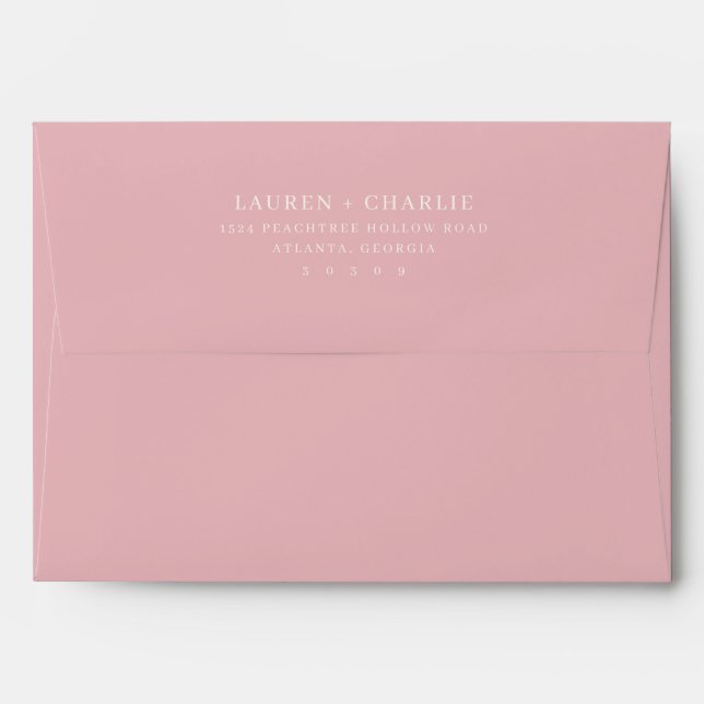 Sophisticated Black Typographic Envelope (Back (Top Flap))
