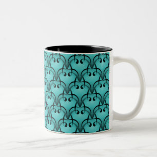 Sophisticated Bliss Mug, Soft Turquoise Two-Tone Coffee Mug