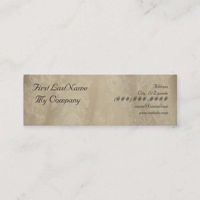 sophisticated business/calling card (Front)