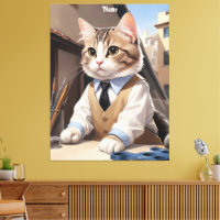 Sophisticated Cat Architect Cat Lover