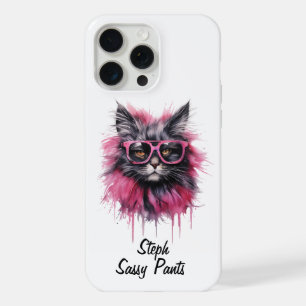 Sophisticated Cat with Glasses iPhone / iPad case