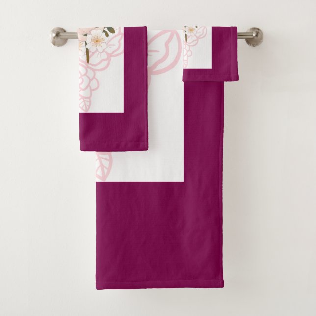 Sophisticated charm designs bath towel set (Insitu)