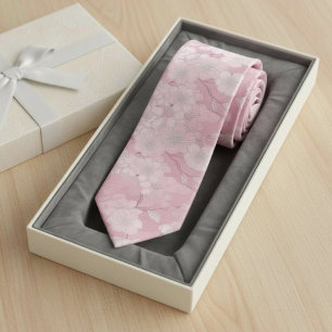 Sophisticated Cherry Blossom Floral  Tie