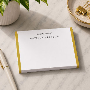 Sophisticated Classy Chic Gold Sticky Post-it Notes