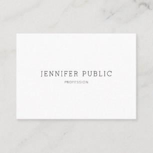 Sophisticated Clean Design Modern Trendy Plain Business Card