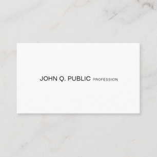 Sophisticated Clean Modern Professional Plain Business Card
