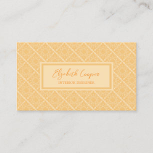 Sophisticated Cream Lace Business Card