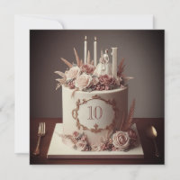 SOPHISTICATED EDITABLE WEDDING ANNIVERSARY CAKE