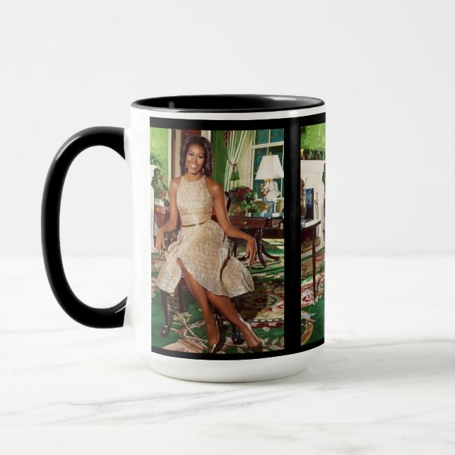 SOPHISTICATED ELEGANCE MICHELLE OBAMA mug (Left)