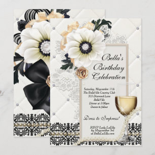 Sophisticated Elegant Party Invitations
