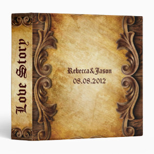 Sophisticated Elegant  western vintage wedding Binder