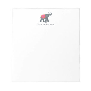Sophisticated Elephant Icon Notepad