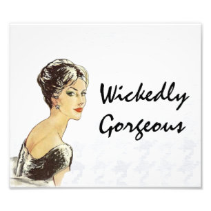 Sophisticated Fashion Image Wickedly Gorgeous Photo Print