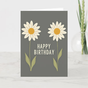 Sophisticated Floral Birthday Card
