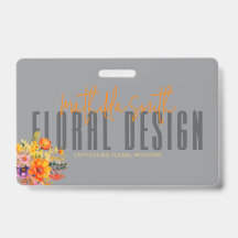 Sophisticated Floral Design Grey Orange Flowers 