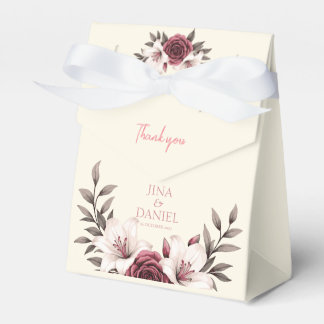 Sophisticated Floral Micro-Wedding Suite Favor Box