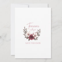 Sophisticated Floral Micro-Wedding Suite Invitatio