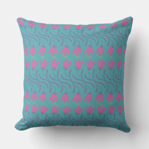 Sophisticated Floral Modern Floral Aesthetic Throw Pillow