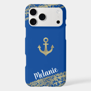 Sophisticated Foil Gold Edges Sailor Marine Blue