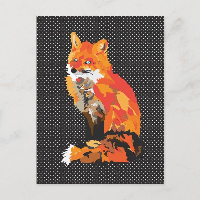 Sophisticated Fox Postcard (Front)