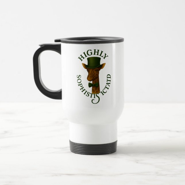  Sophisticated Giraffe   Travel Mug (Left)