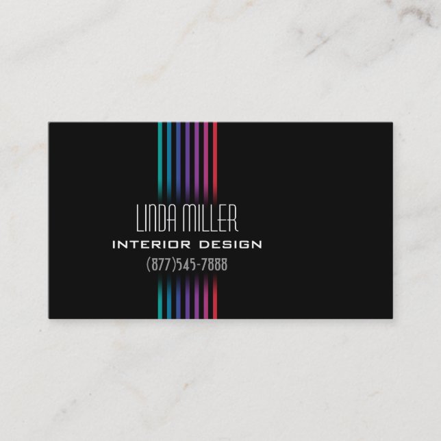 Sophisticated Gradients Business Card (Front)
