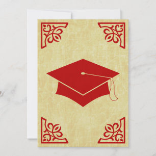 sophisticated graduation cap announcement