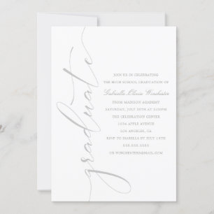 Sophisticated Graduation Party Invitation