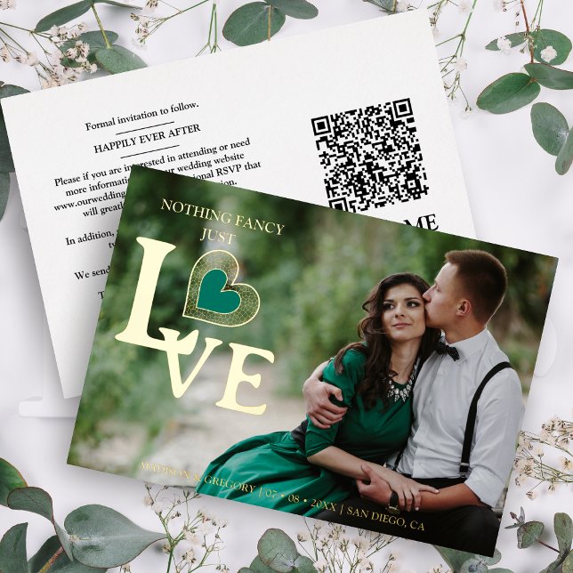 Sophisticated Green Heart Golden Luxury Wedding  (Creator Uploaded)