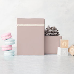 Sophisticated Grey Beige Solid Colour Wrapping Paper
