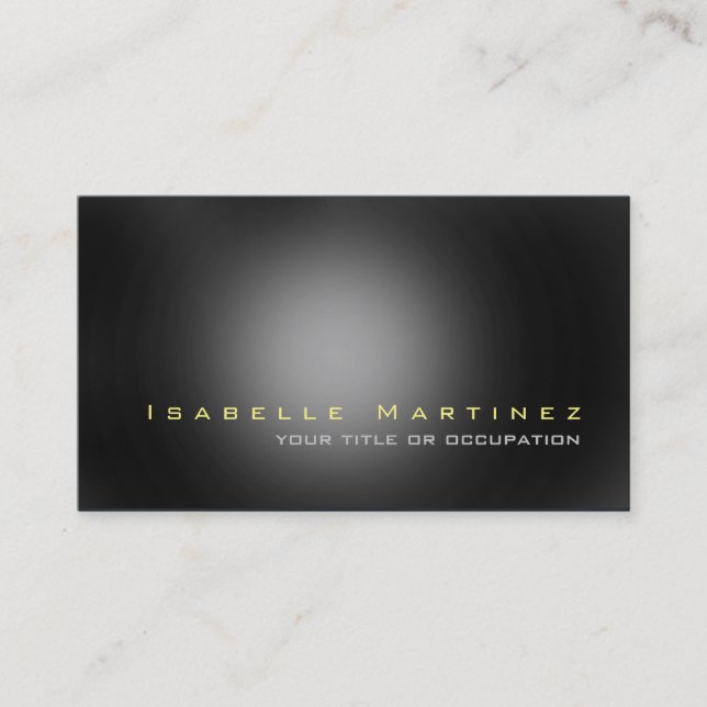 Sophisticated Grey Stylish Modern Professional Business Card (Front)
