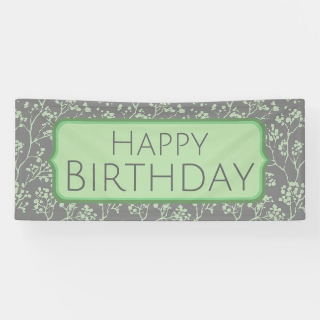 Sophisticated Happy Birthday Banner (Horizontal)
