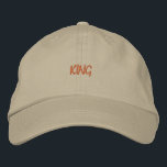 Sophisticated Headwear Hat The Khaki King Cool Cap<br><div class="desc">Elegant Embroidered Hat: The khaki cap,  with "King" embroidered on the front,  offers a blend of style and comfort. Crafted from durable cotton,  it’s ideal for those who appreciate classic fashion.</div>