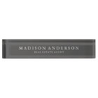 Sophisticated in Slate | Desk Name Plate